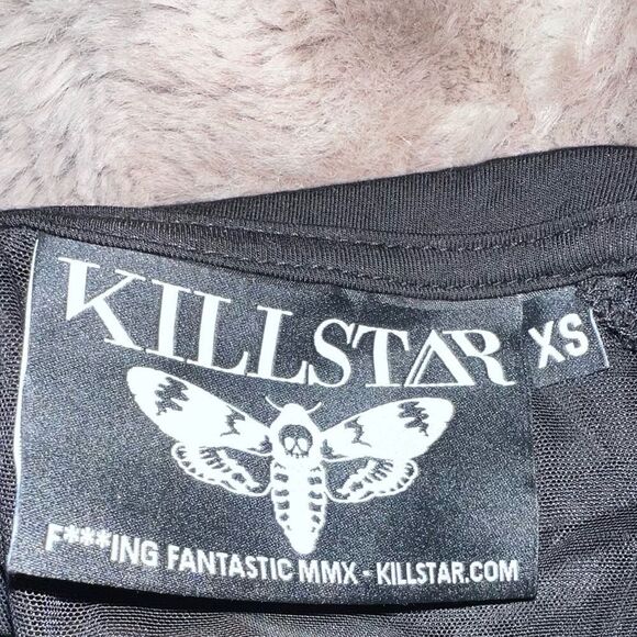 Killstar Goth Collar Sheer Dress, Size XSmall - Picture 14 of 16